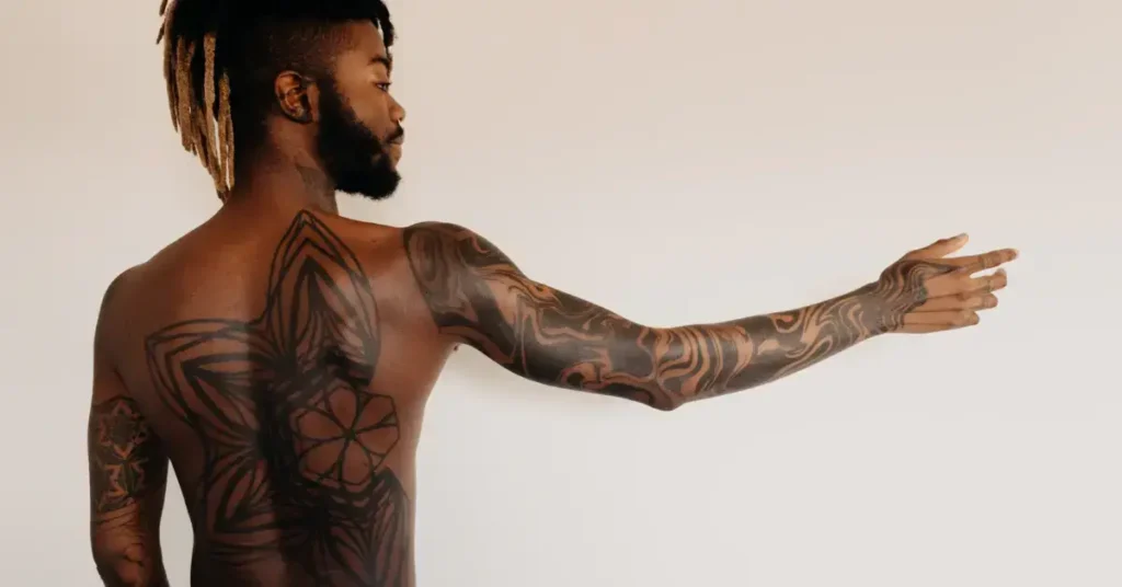 black guy with tattoos