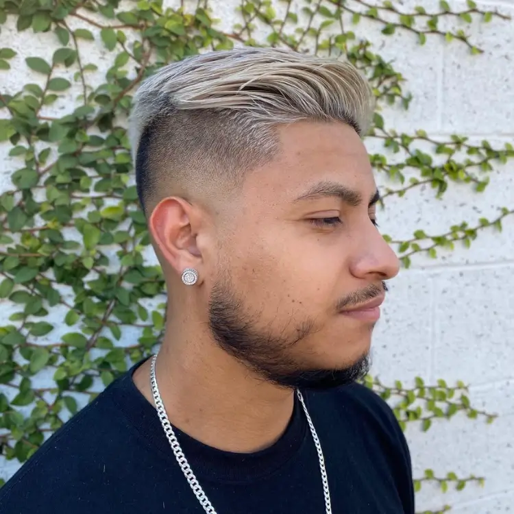 undercut blonde mens hair