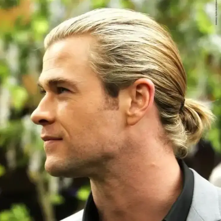 blonde ponytail men style