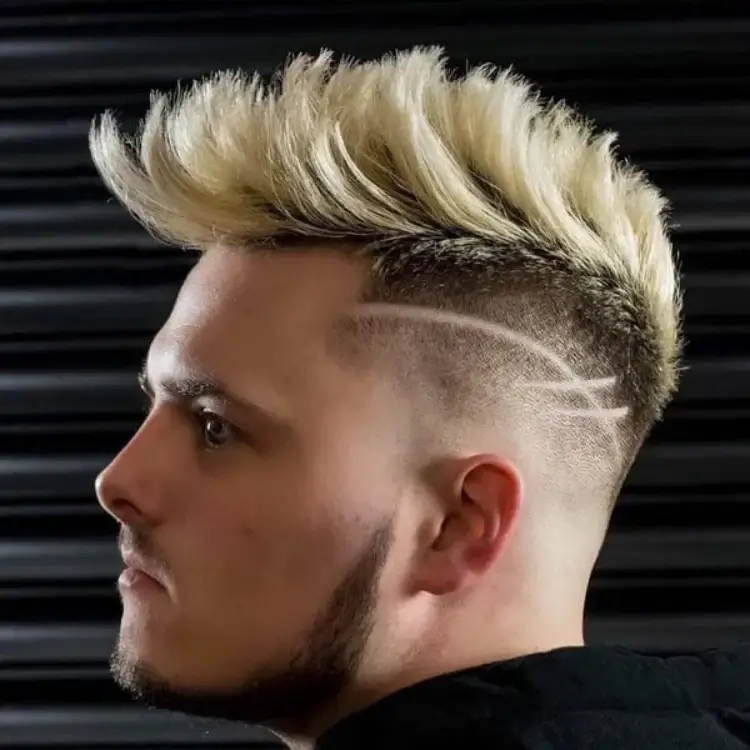 mohawk blonde hairstyle men