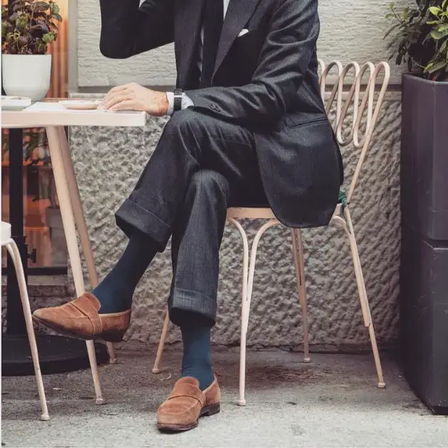 suede loafers