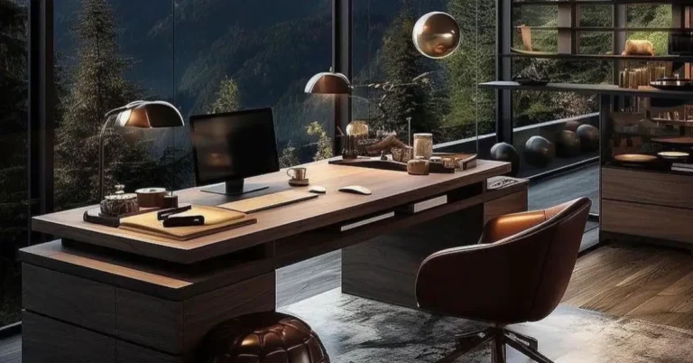industrial masculine home office