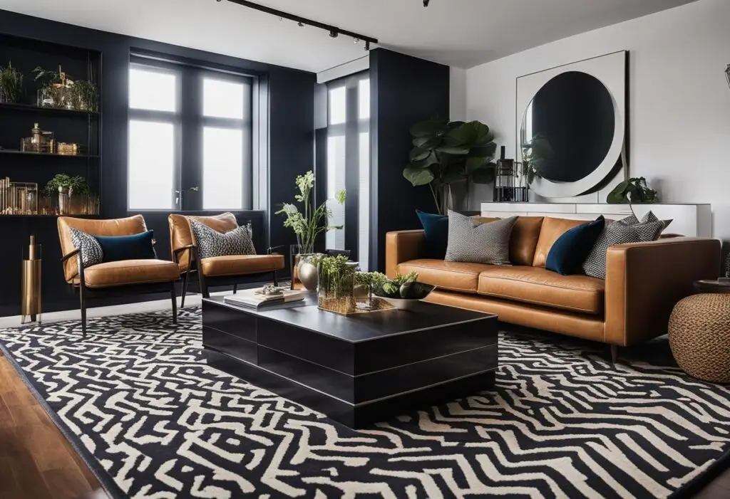 masculine rugs for living room