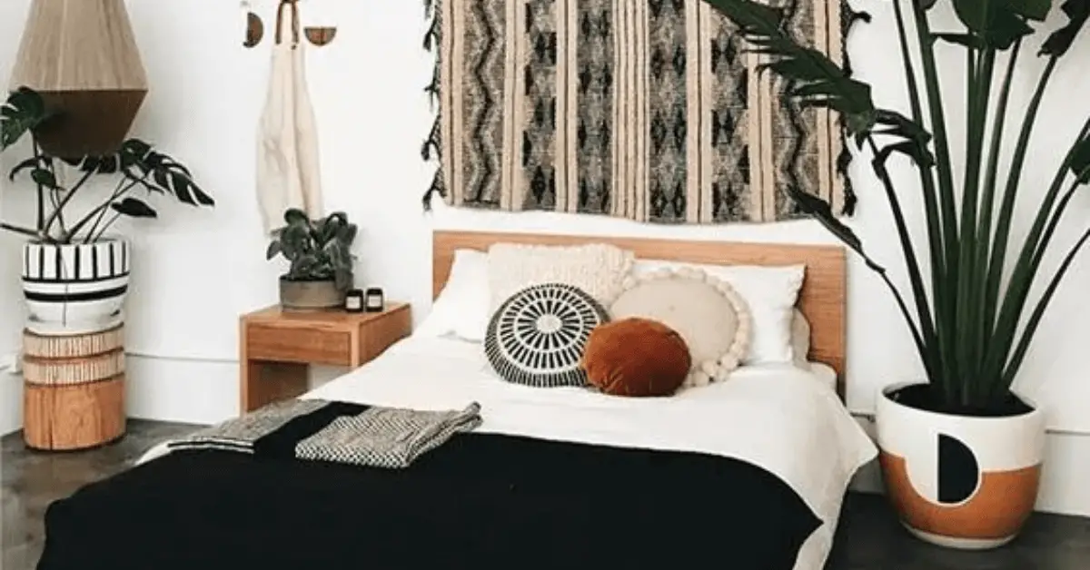 masculine boho bedroom