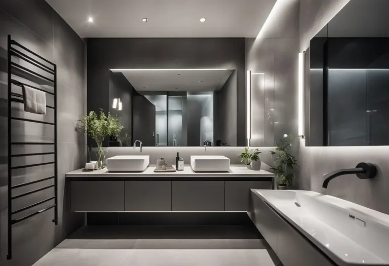grey masculine bathroom ideas